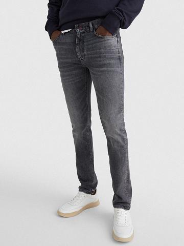 Dark Grey Tommy Hilfiger Slim fit faded wash Jeans | NZ_M31380