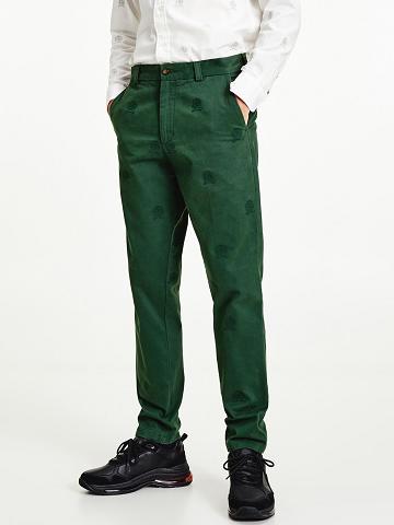 Green Tommy Hilfiger Icon Crest Pants | NZ_M31322