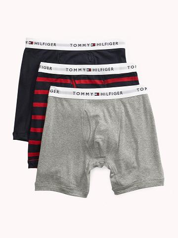 Grey Tommy Hilfiger Cotton classics boxer brief 3pk Boxer Briefs | NZ_M31582