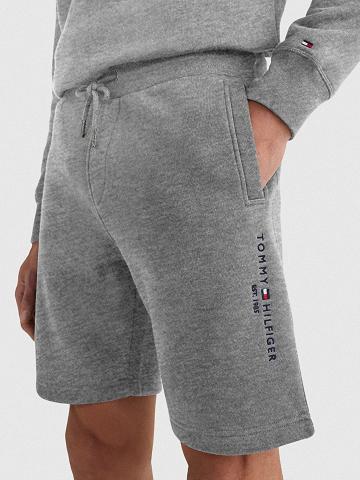 Grey Tommy Hilfiger Logo sweatshorts Shorts | NZ_M31212