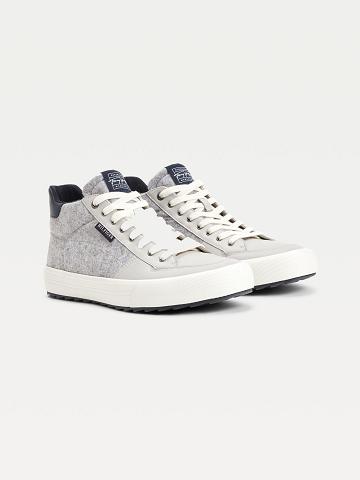 Grey Tommy Hilfiger Recycled chukka hybrid Sneakers | NZ_M31627