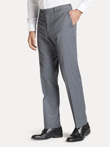 Grey Tommy Hilfiger Regular fit in solid Pants | NZ_M31329