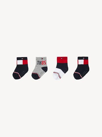 Multicolor Tommy Hilfiger Babies' 4PK Socks | NZ_B2286