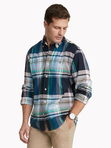 Multicolor Tommy Hilfiger Custom fit plaid Shirts | NZ_M31254