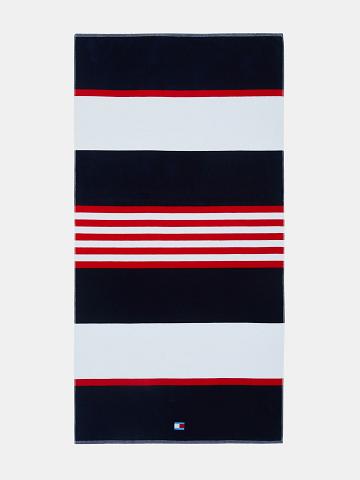 Multicolor Tommy Hilfiger Nautical Stripe Beach Towel Swimwear | NZ_M31103