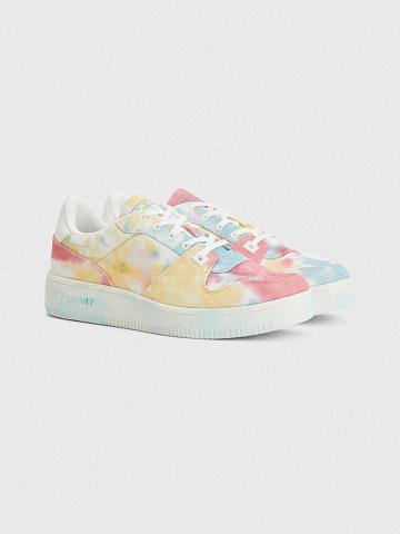 Multicolor Tommy Hilfiger Tie-dye Casual Shoes | NZ_M31678