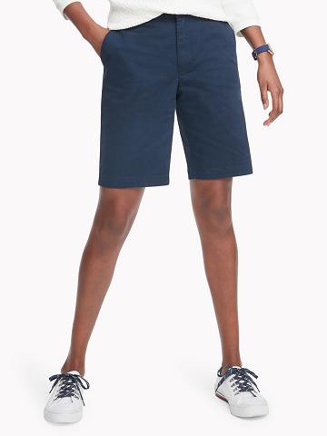 Navy Tommy Hilfiger Essential 10" Walking Shorts | NZ_W21300