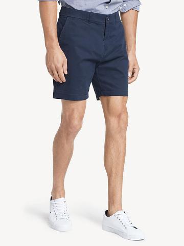 Navy Tommy Hilfiger Essential 7" Shorts | NZ_M31198