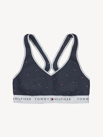 Navy Tommy Hilfiger Essential Flag Bras | NZ_W21516