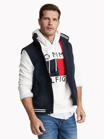 Navy Tommy Hilfiger Essential regatta vest Jackets | NZ_M31401