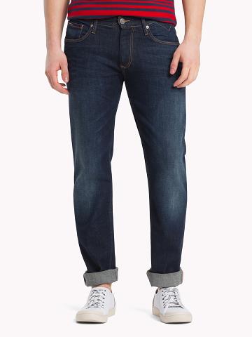 Navy Tommy Hilfiger Mid rise straight fit Jeans | NZ_M31373