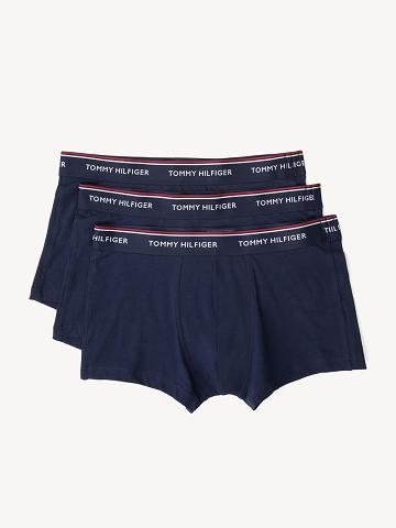 Navy Tommy Hilfiger Premium essentials low rise trunk 3pk Trunks | NZ_M31525