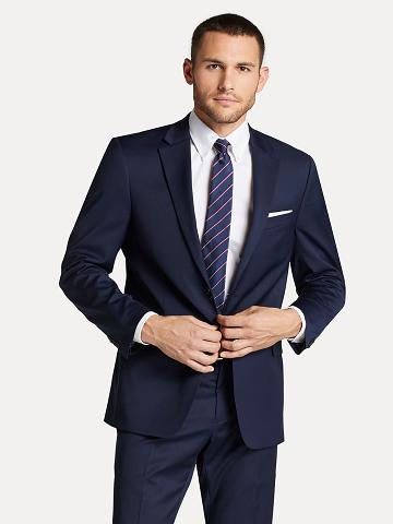 Navy Tommy Hilfiger Regular fit essential twill Blazers | NZ_M31478