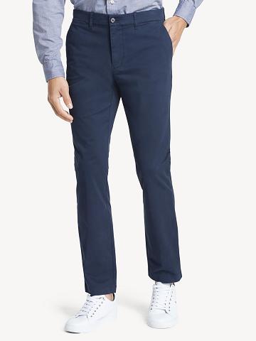 Navy Tommy Hilfiger Slim fit essential comfort stretch chino Pants | NZ_M31339