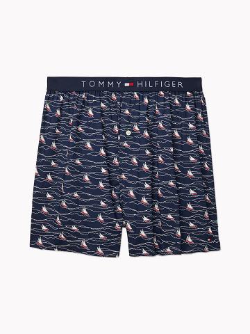 Navy Tommy Hilfiger Woven boxer Boxers | NZ_M31566