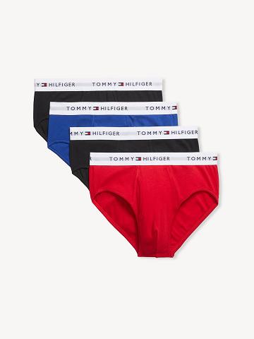 Red / Royal Blue / Black Tommy Hilfiger Cotton classics brief 4pk Briefs | NZ_M31540