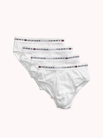 White Tommy Hilfiger Cotton classics brief 4pk Briefs | NZ_M31541