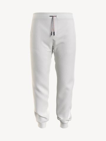 White Tommy Hilfiger Essential Solid Sweatpants | NZ_M31146