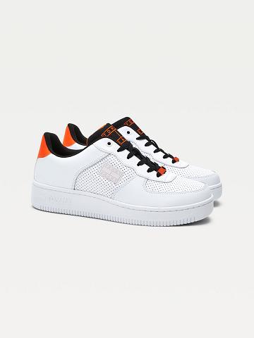 White Tommy Hilfiger Tj perforated Sneakers | NZ_M31635