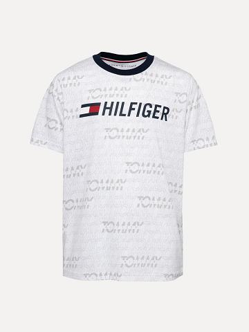 White Tommy Hilfiger Toddlers' Tommy Print T Shirts | NZ_B2213