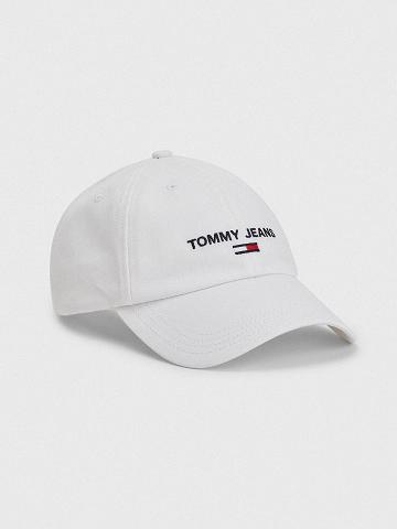 White Tommy Hilfiger Tommy Jeans Flag Hats | NZ_M31738